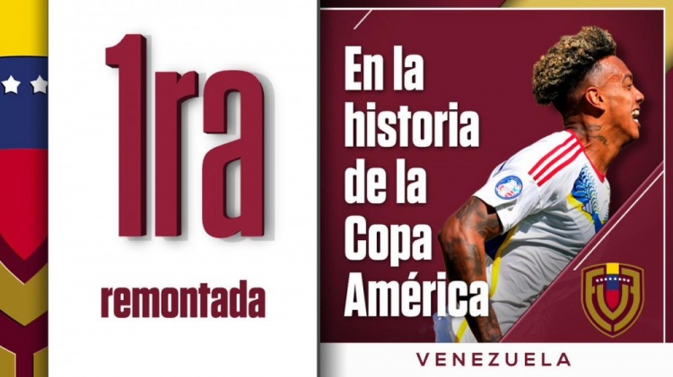 创造历史！委内瑞拉首次在美洲杯比赛中逆转取胜