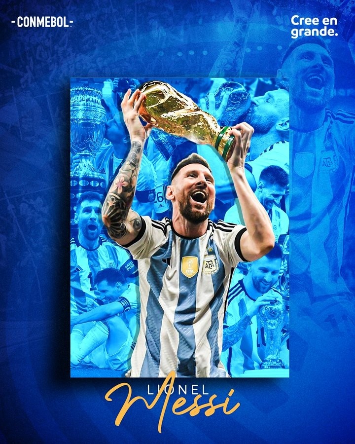 南美足联祝贺梅西生日：阿根廷的偶像，世界的标杆，梅西万岁！